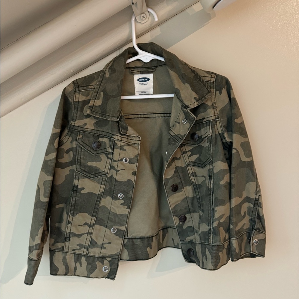 Camo denim jacket like new condition